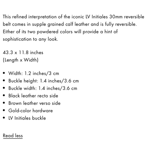🤎🖤 LV reversible belt - pristine - Picture 10 of 10